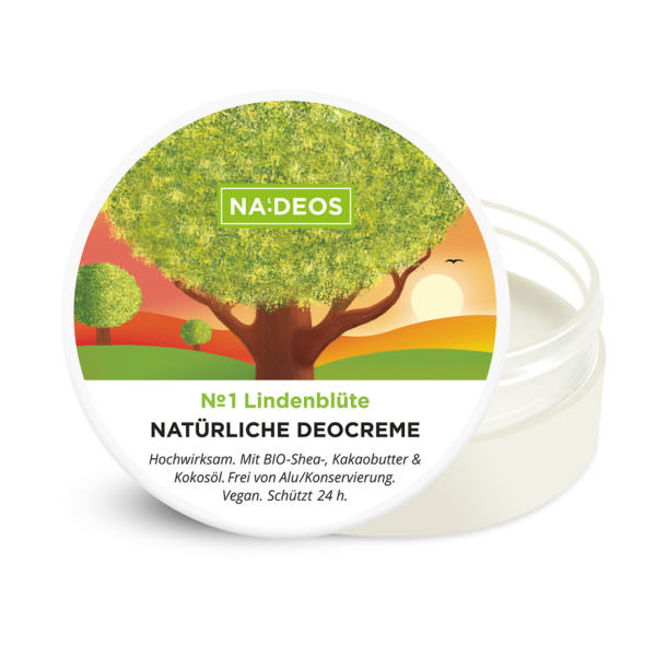 Natürliche Deocreme Na:deos Lindenblüte