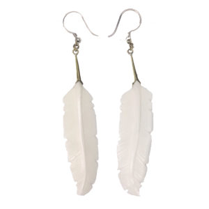 Ohrschmuck Feather Bone