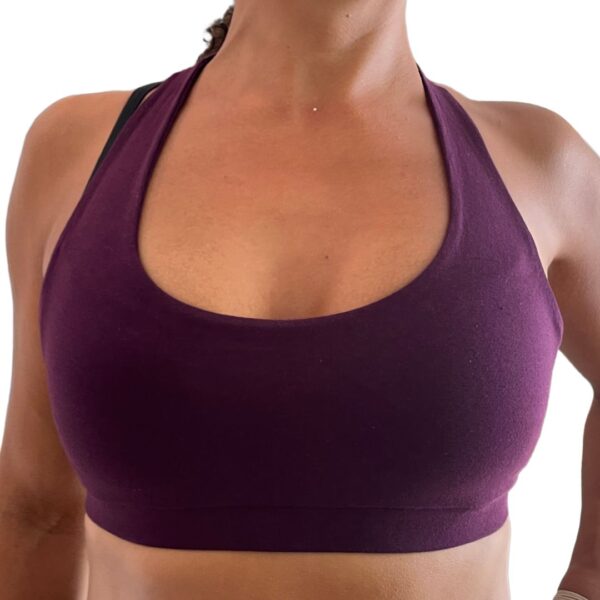 Bra Top by Aurin Sri Yantra Purple - Aurinshop Vienna