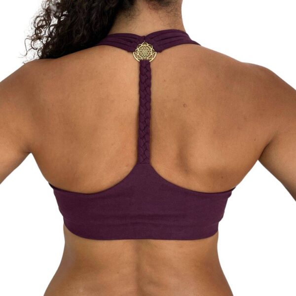 Bra Top by Aurin Sri Yantra Purple - Back - Aurinshop Vienna.jpg