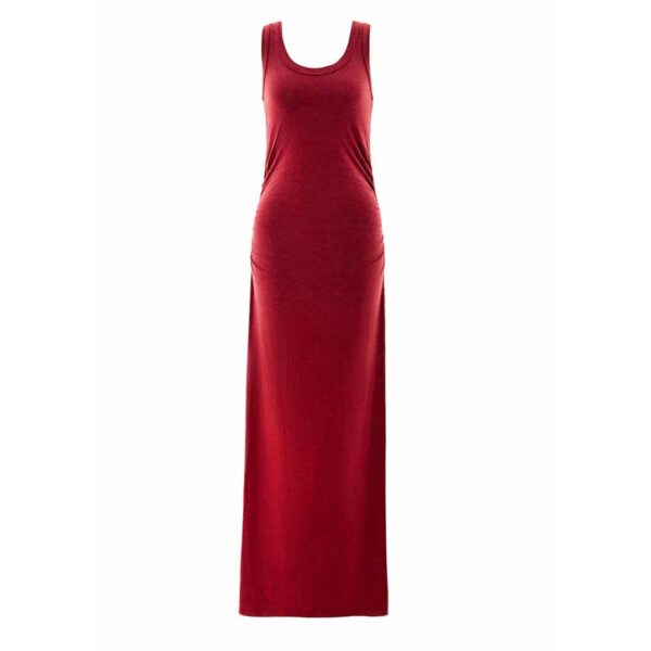Maxikleid "Elektra Dress" Bambus - Red Melange