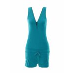 Jumpsuit "Kamikaze Onesie" Aqua Melange - M
