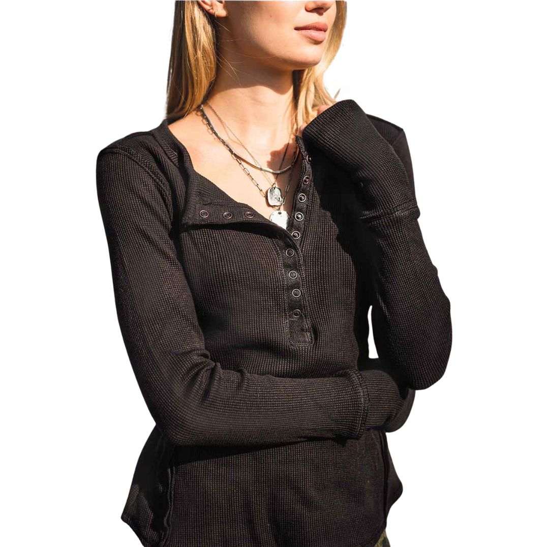 Longsleeve "Zelda" Charcoal, Bio BW – Bild 3