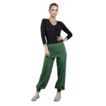 Hose "Honey" Green, Bio GOTS Jersey - L/XL