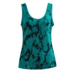 Tanktop "Twyla" Turquoise Blue Tie-Dye, Hanf - M