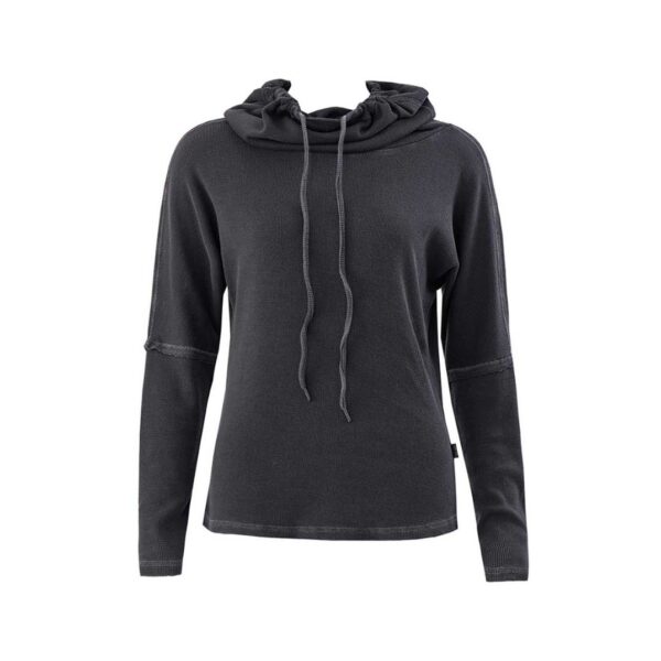 Longsleeve "Evoke" Charcoal, Bio BW