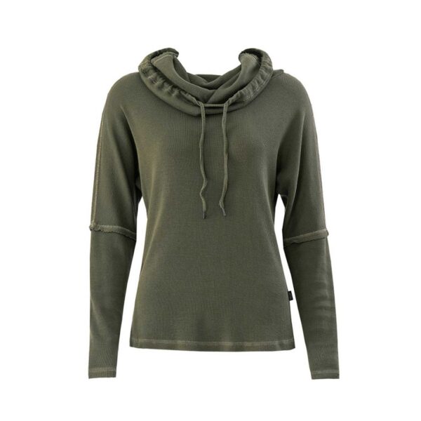 Longsleeve "Evoke" Green, Bio BW