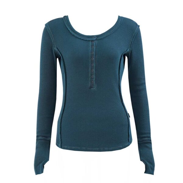 Longsleeve "Zelda" Navy Blue, Bio BW – Bild 3