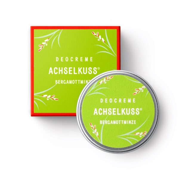 Achselkuss Natürliche Deocreme Mini Bergamottminze - Verpackung - Aurinshop Vienna