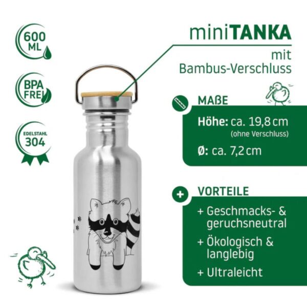 miniTANKA™ 0,6l Racoon ohne Verschluss – Bild 2