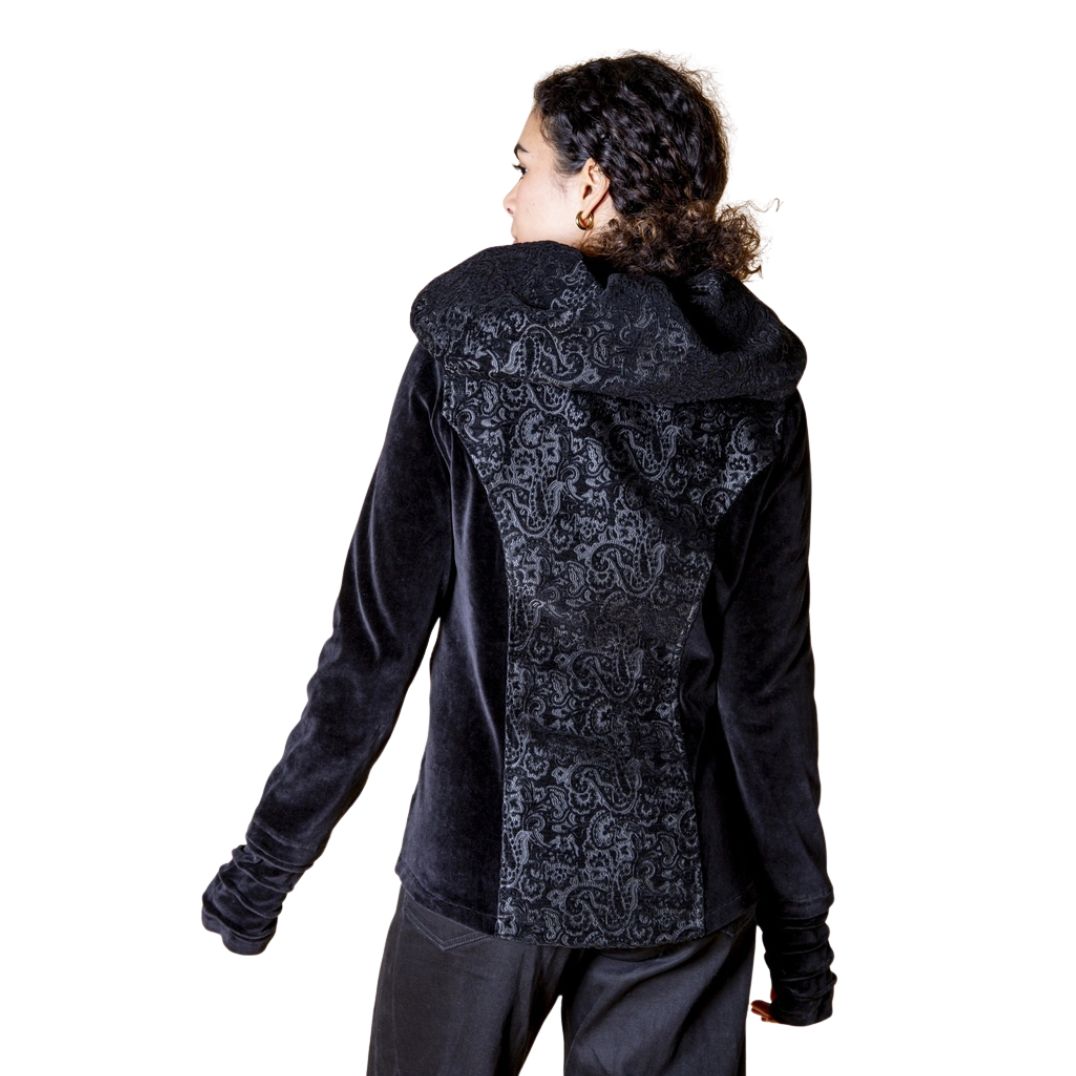 Jacke aus Brokat "Jessica" Black – Bild 2