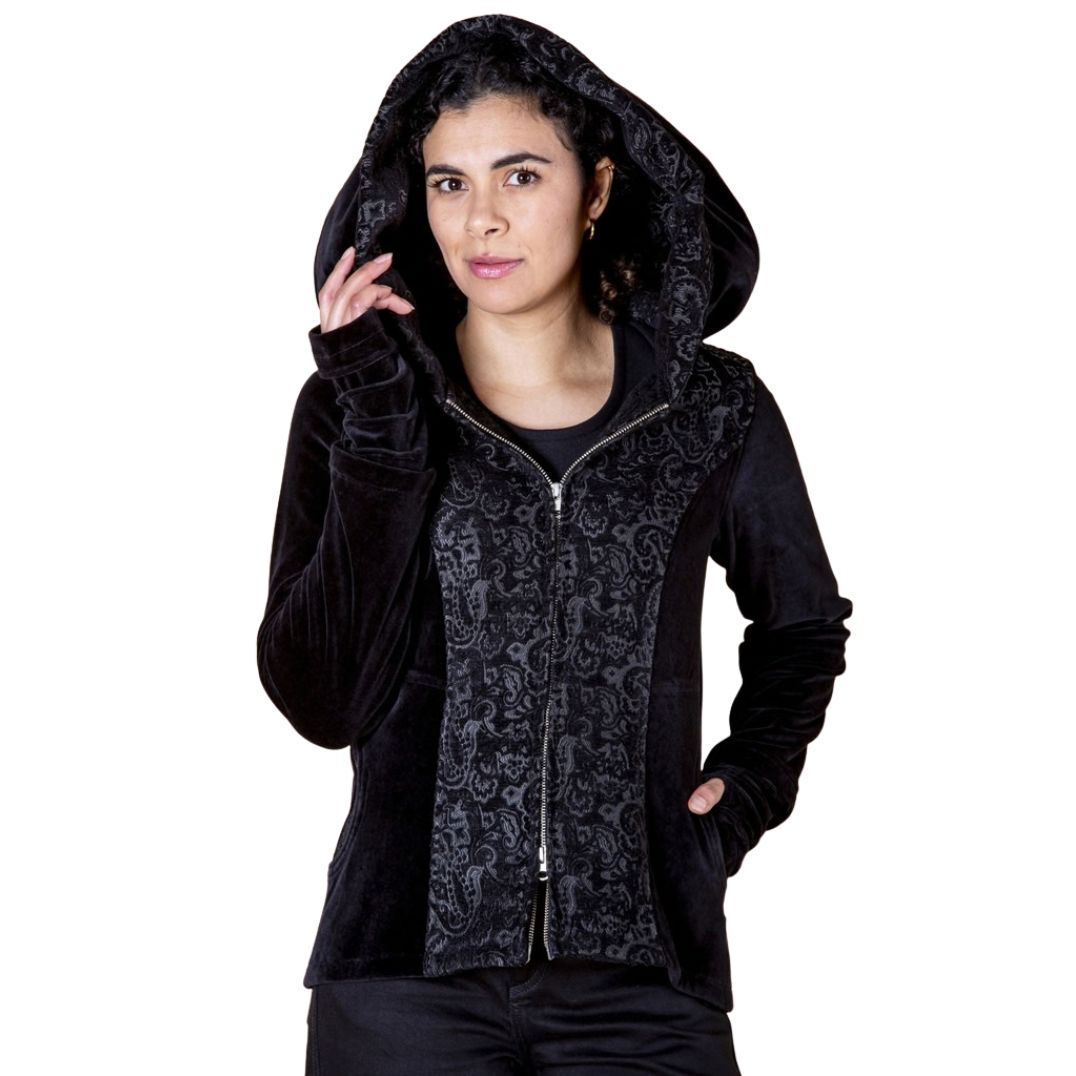 Jacke aus Brokat "Jessica" Black