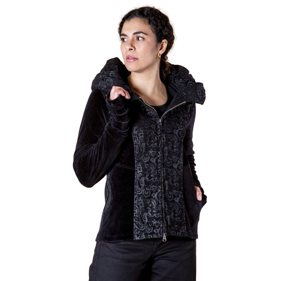 Jacke aus Brokat "Jessica" Black – Bild 3