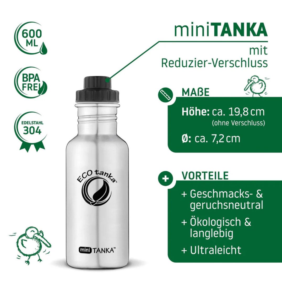 miniTANKA™ 0,6l Standard ohne Verschluss – Bild 2