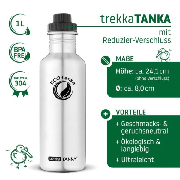 trekkaTANKA™ 1000ml ohne Verschluss – Bild 2