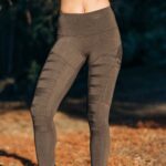 Leggings "Quantum" Brown, Bambus - S