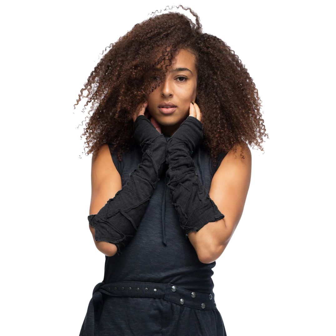 Handstulpen "Abstract Pecoa Gloves" Black