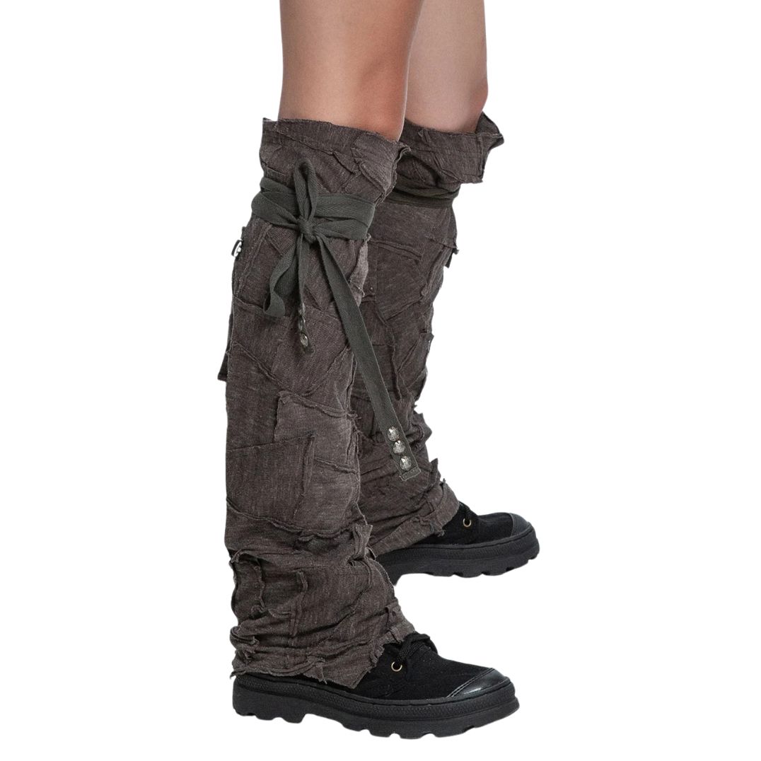 Beinstulpen "Abstract Pecoa Legwarmers" Charcoal