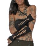 Handstulpen "Braided Gloves" Black