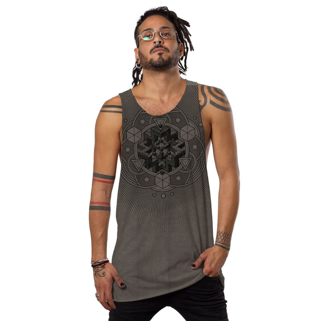 Tank Top "Cube" Mokka – Bild 3