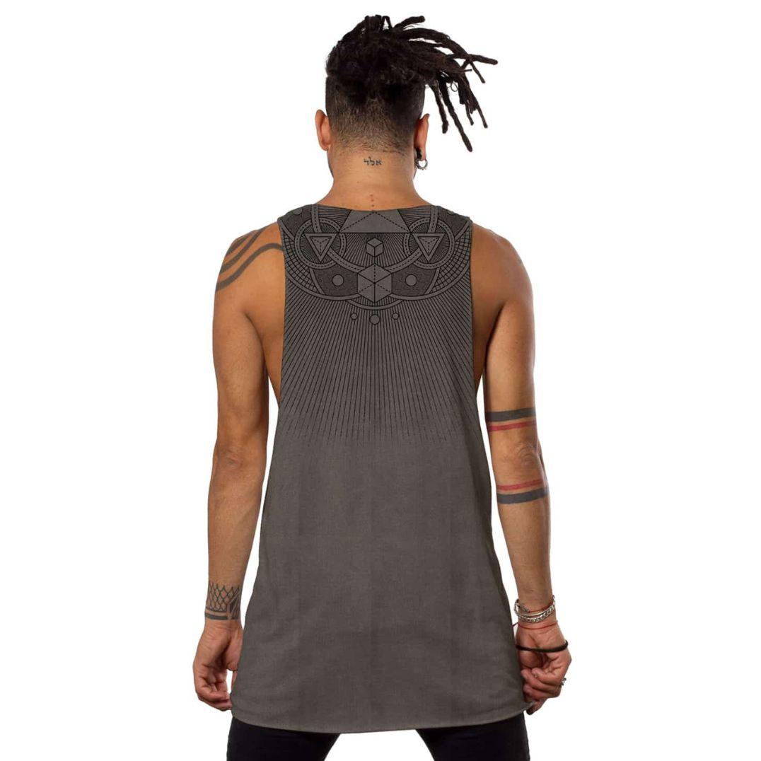 Tank Top "Cube" Mokka – Bild 2
