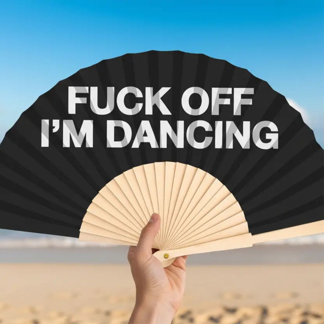 Fächer klein "Fuck off Im Dancing" – Bild 2