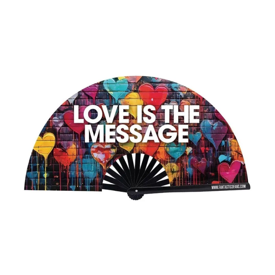 Fächer XL "Love is the Message" – Bild 2