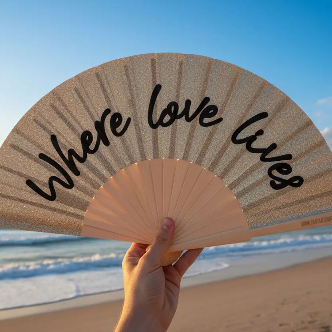 Fächer klein "Where Love Lives" – Bild 2