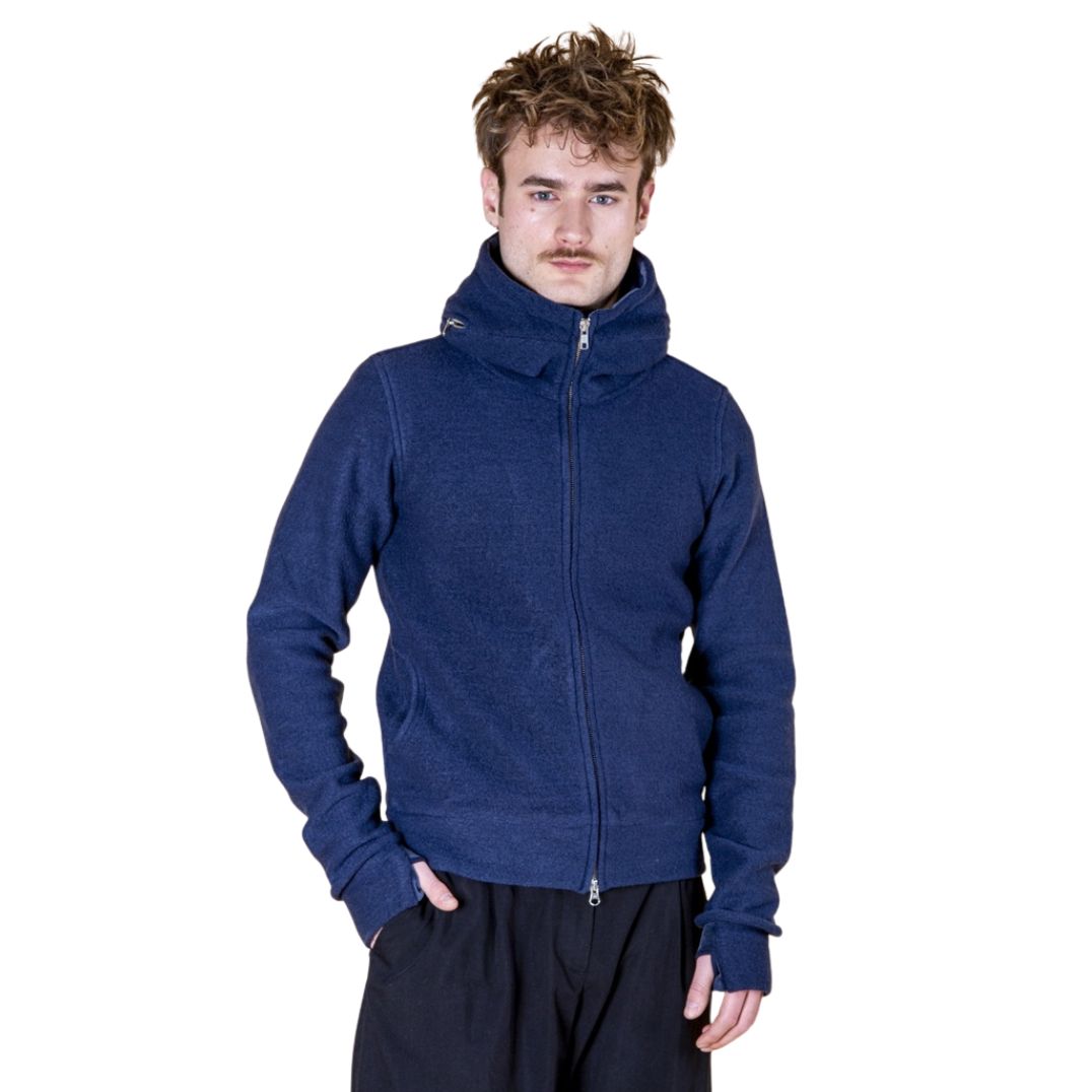 Jacke aus Merinowolle "Nilo" Blue Jeans