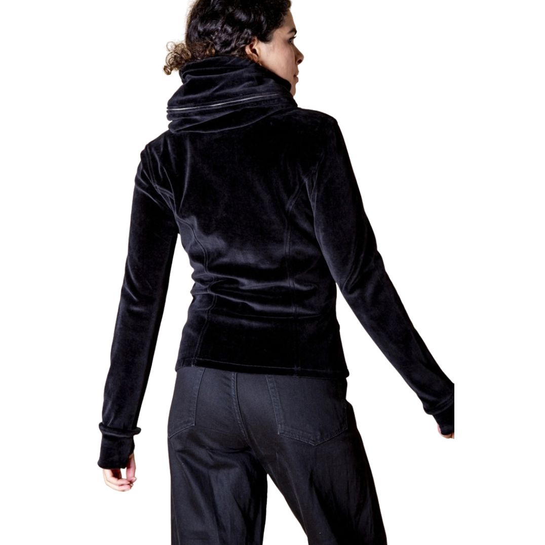 Jacke aus Samt "Jessy" Black – Bild 2