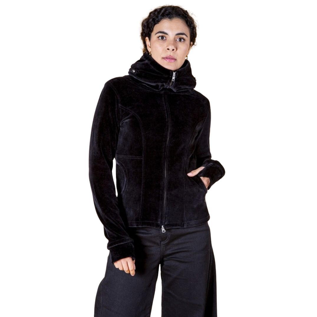Jacke aus Samt "Jessy" Black