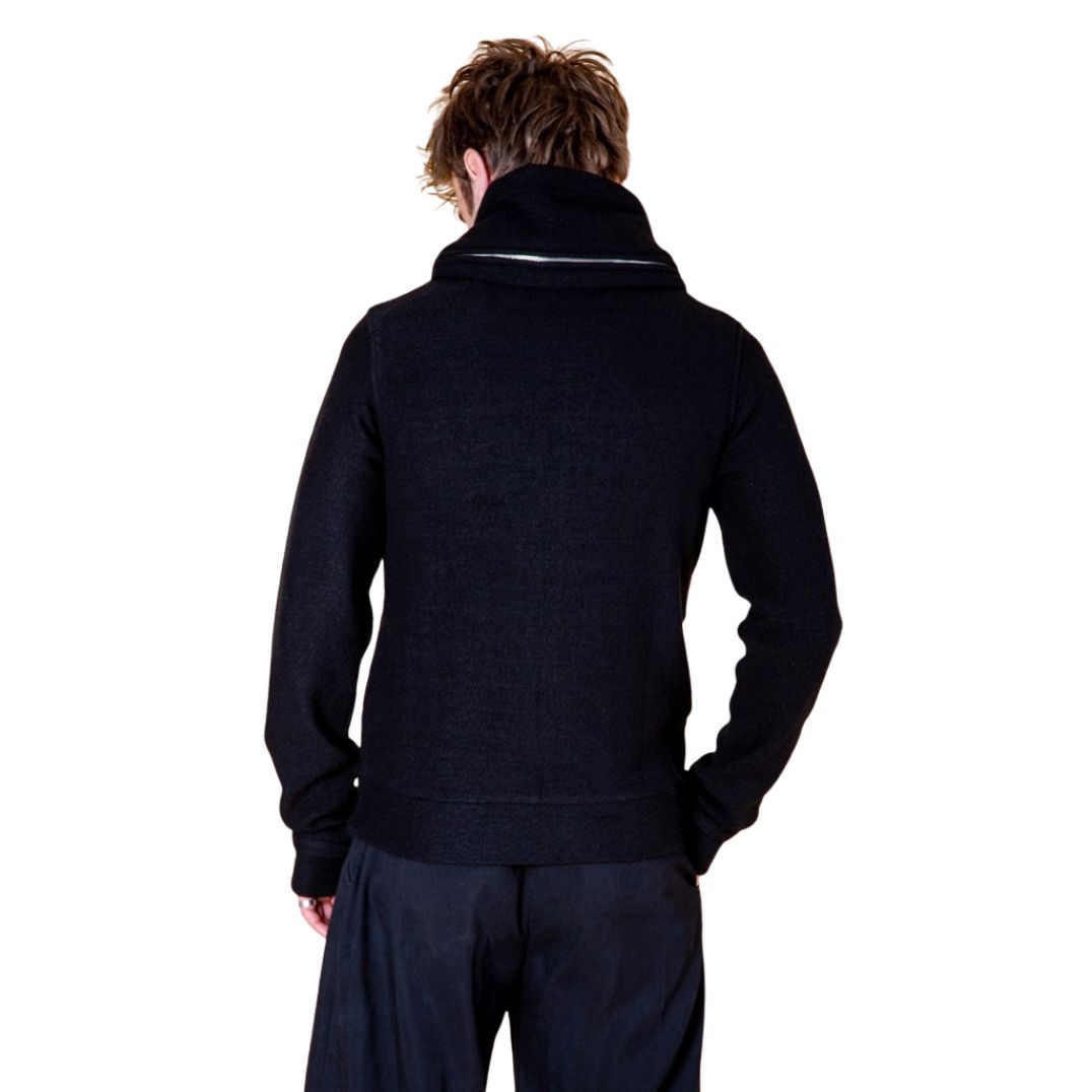 Jacke aus Merinowolle "Nilo" Black – Bild 3