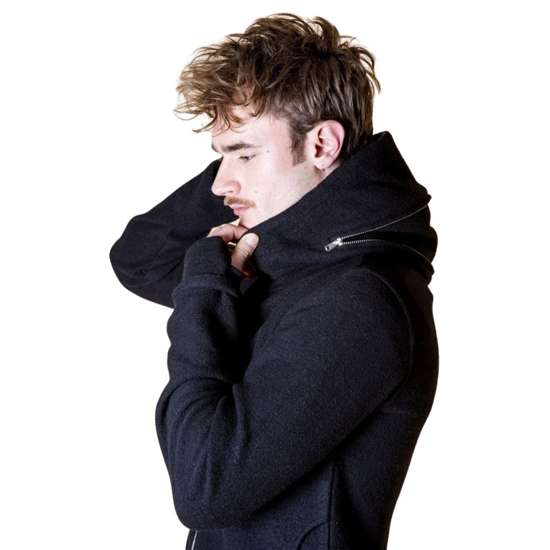 Jacke aus Merinowolle "Nilo" Black – Bild 2