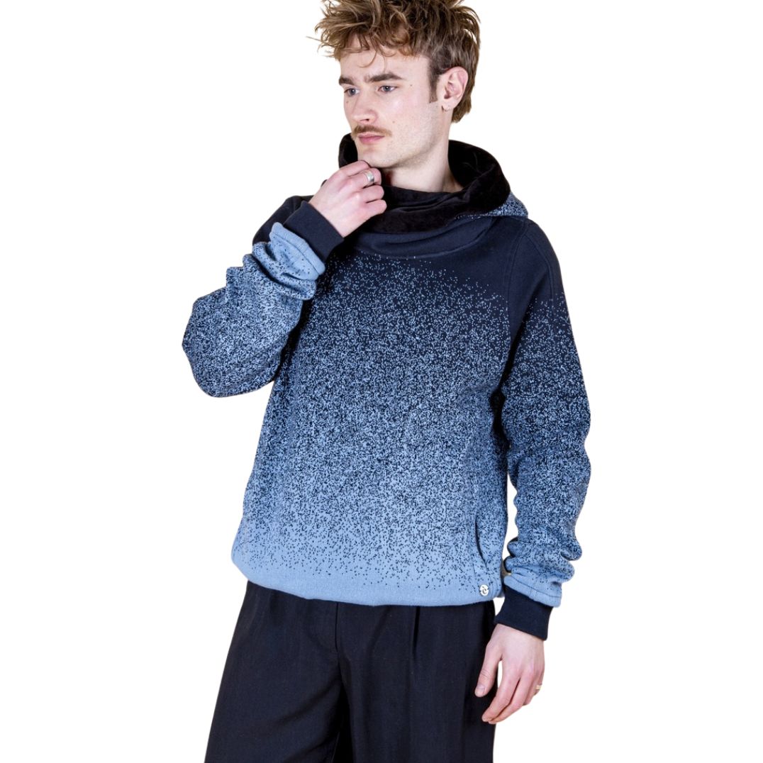 Pullover aus Strick-Jaquard "Nils" Blue Ombre