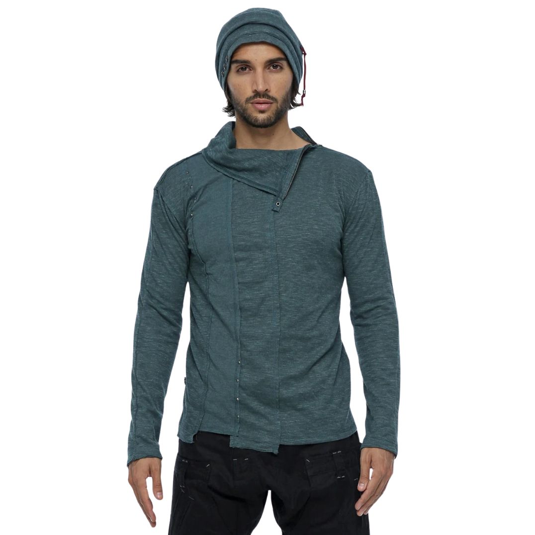 Pullover "Tilted Sweater" Teal – Bild 4