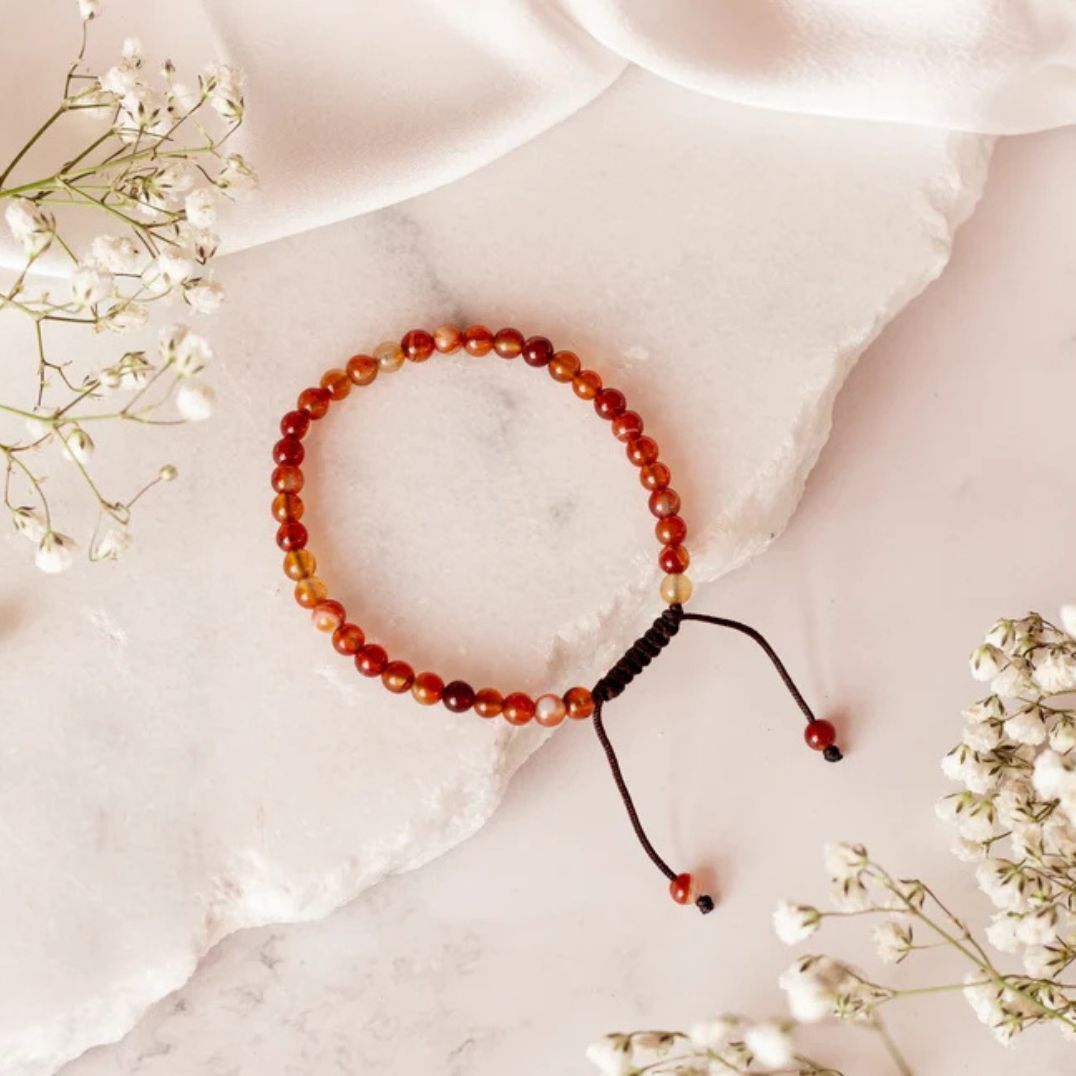 Kora-Armband "Roter Sardonyx"