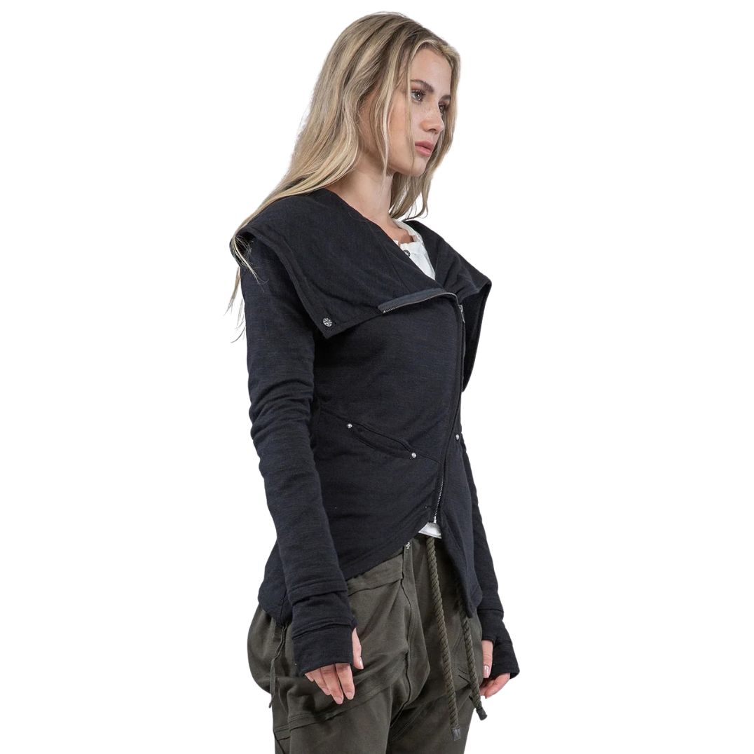 Jacke "Dystopia Biker Jacket" Black – Bild 3