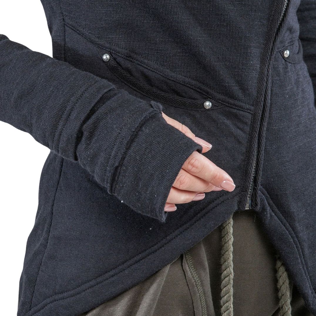 Jacke "Dystopia Biker Jacket" Black – Bild 4