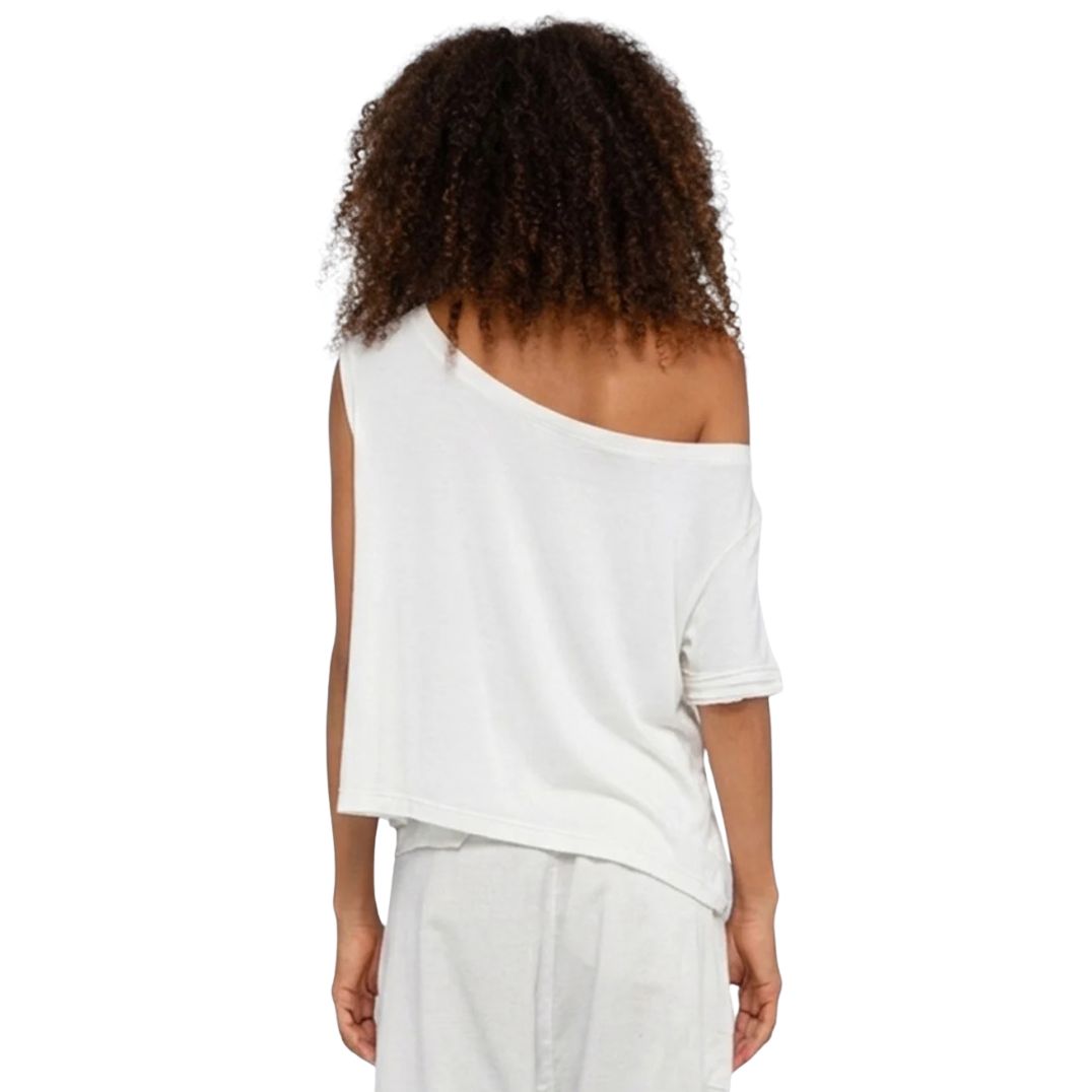 Crop Top "Ikeda-shi" Off White – Bild 2