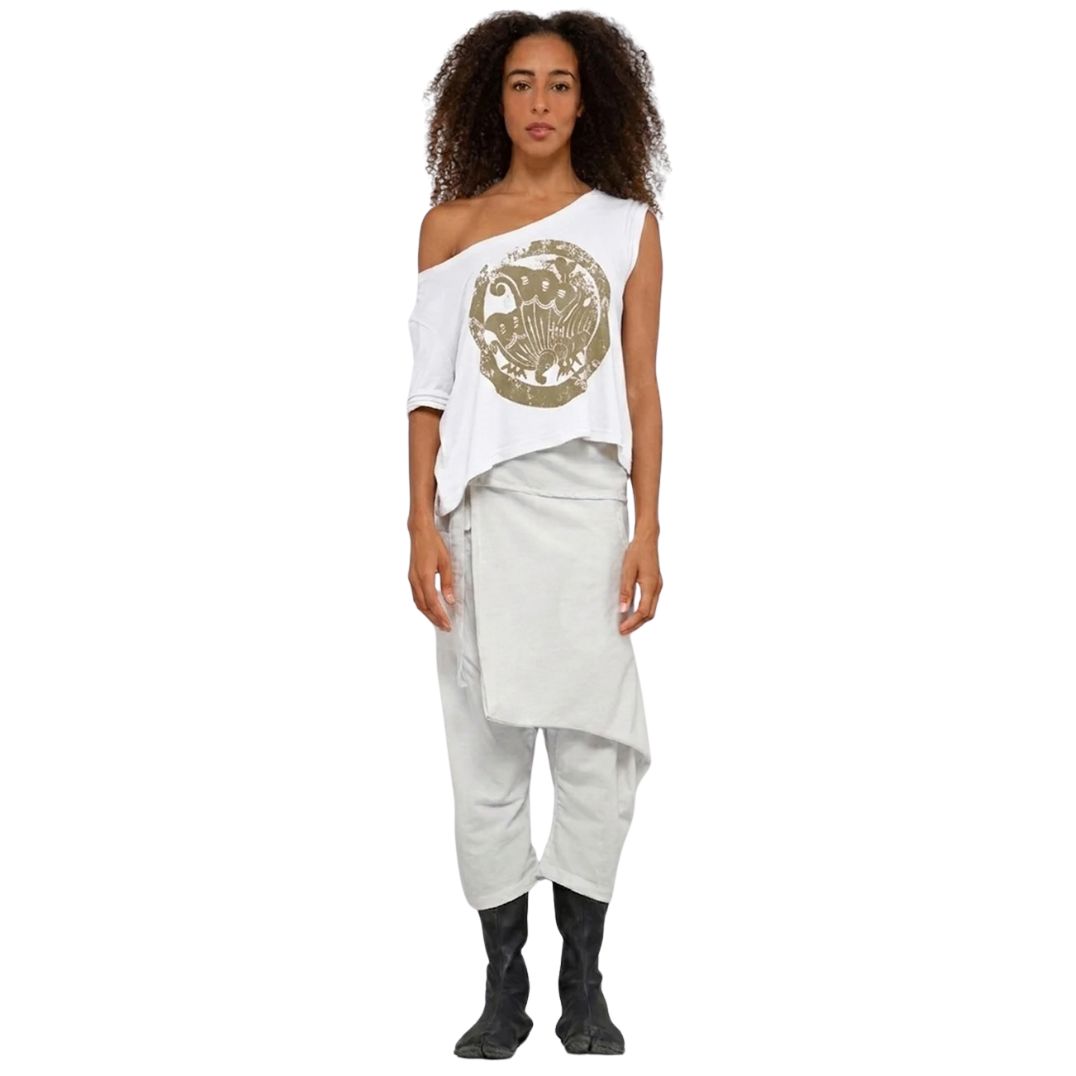 Crop Top "Ikeda-shi" Off White