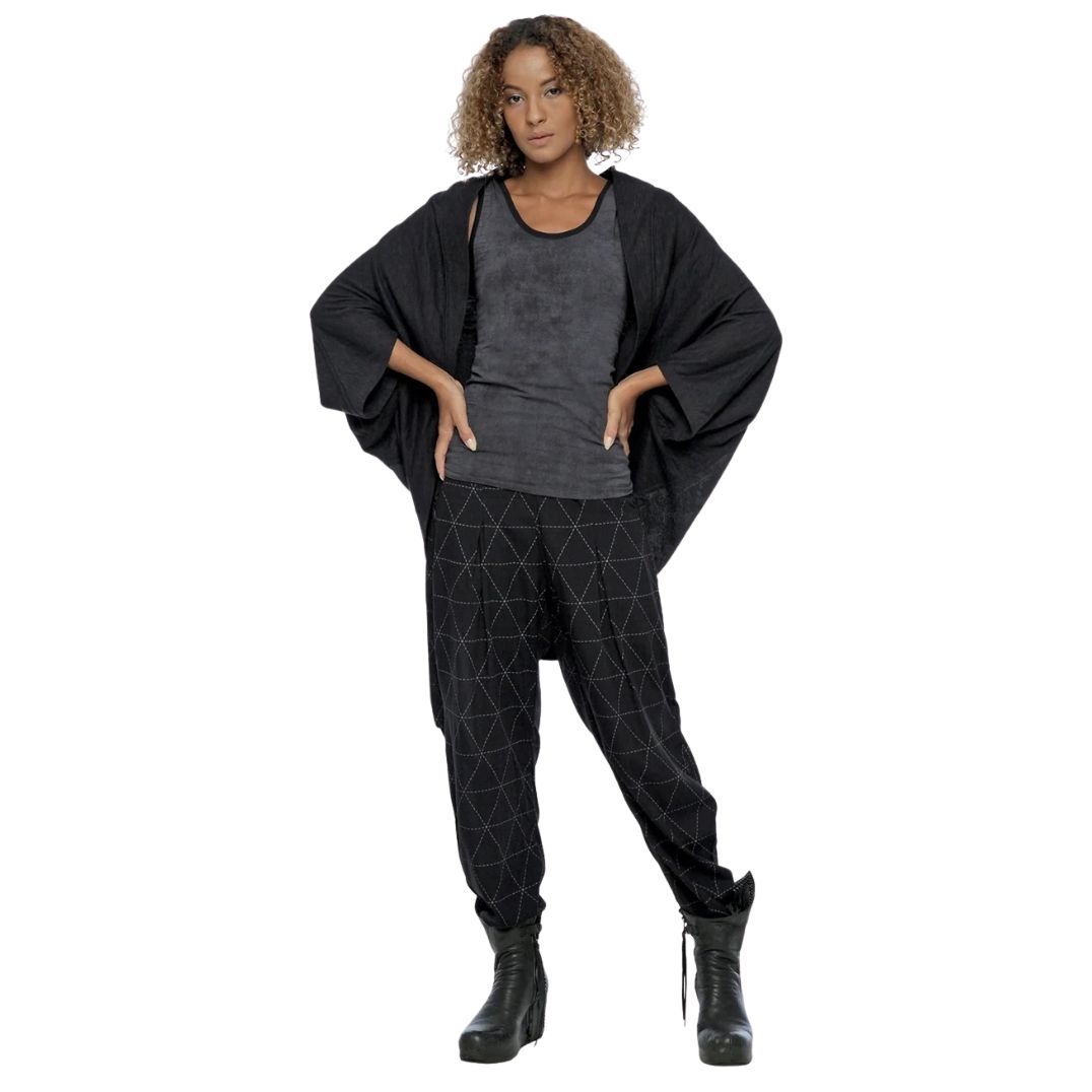 Cardigan "Maha Kaftan" Black – Bild 3