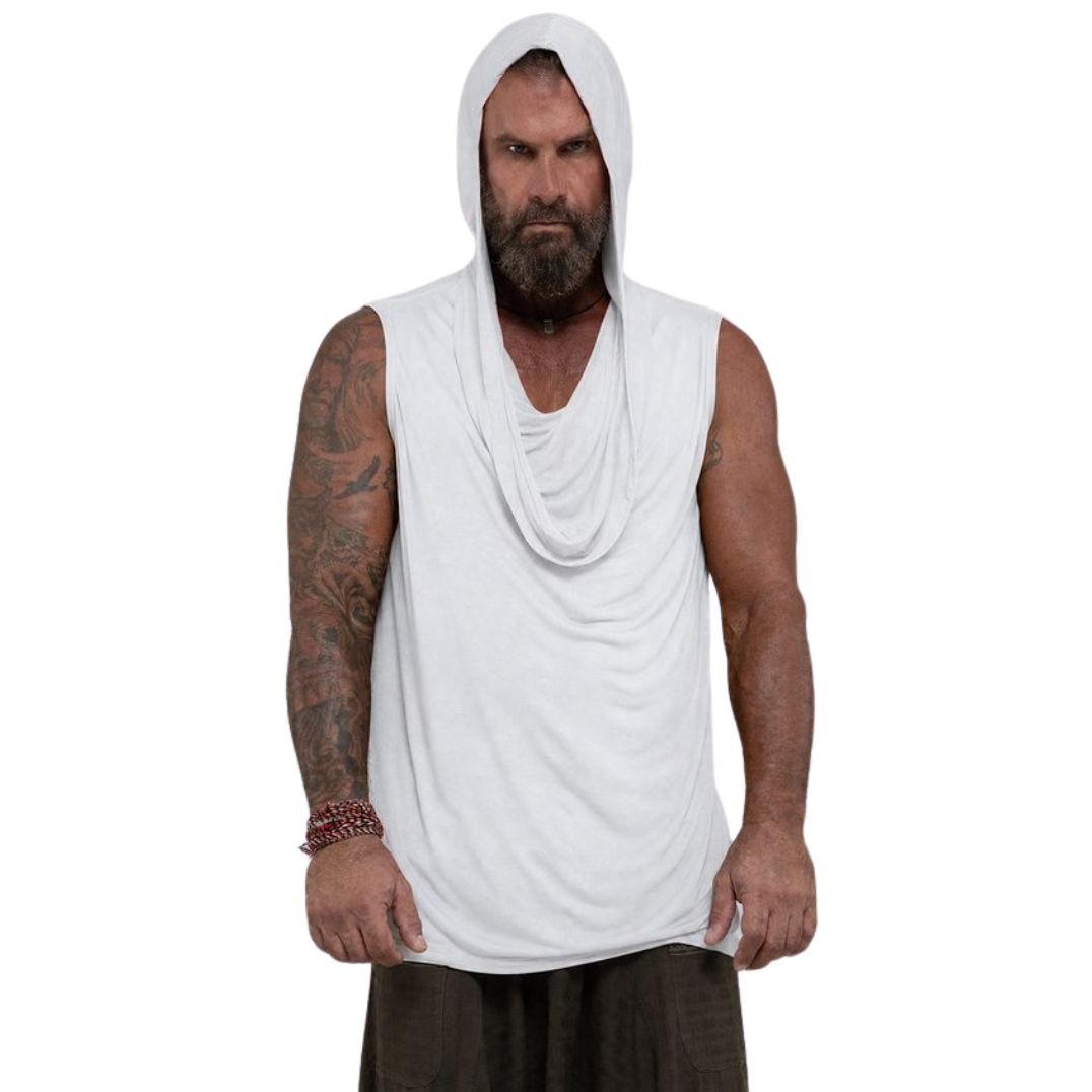 Shirt "Ryusui Sleeveless Hoodie" Off White