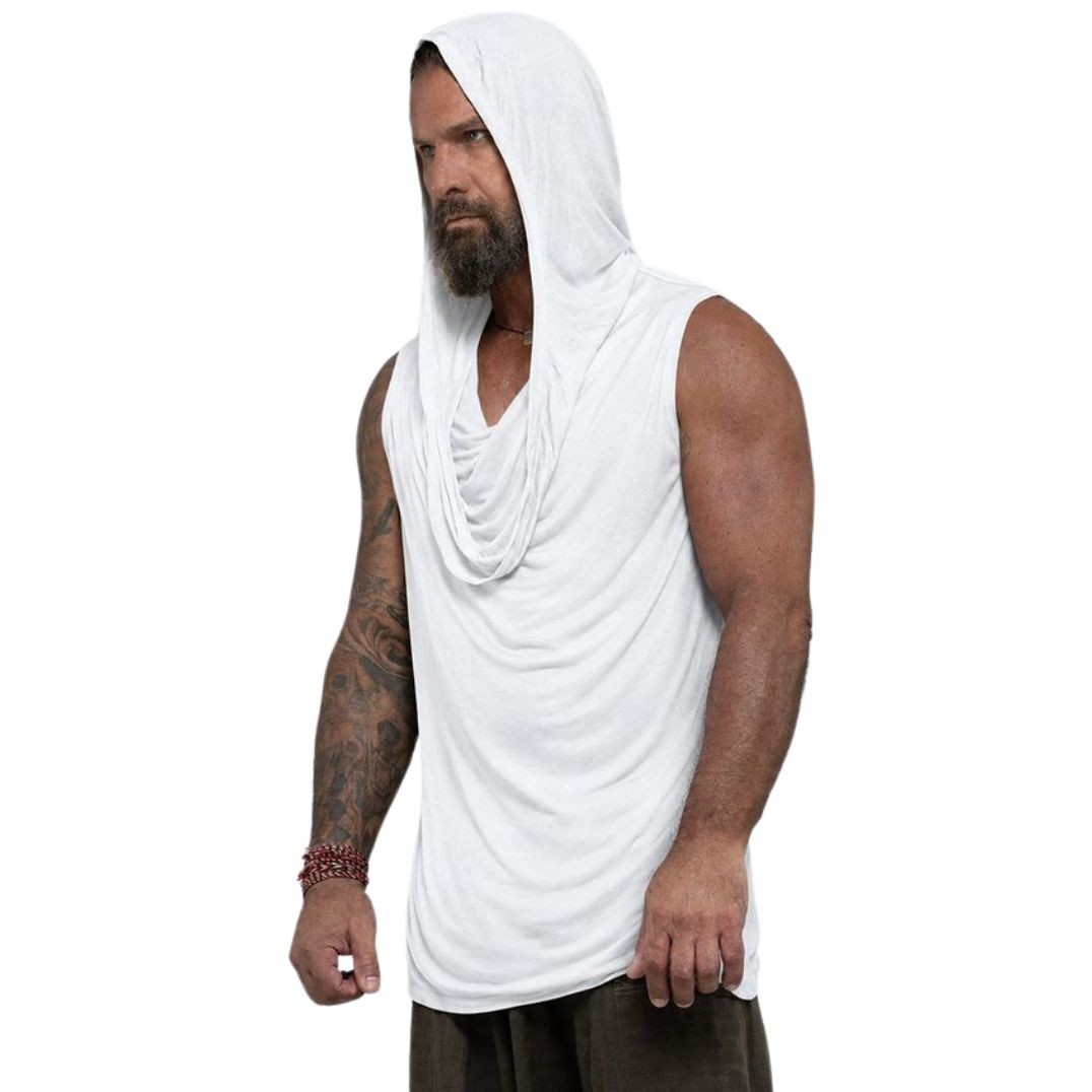 Shirt "Ryusui Sleeveless Hoodie" Off White – Bild 2