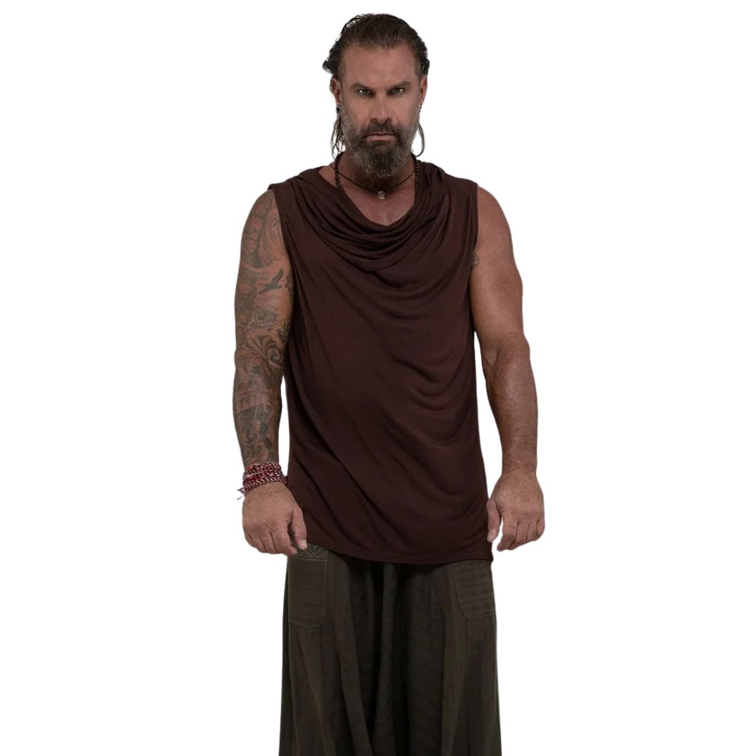 Shirt "Ryusui Sleeveless Hoodie" Winewood